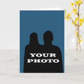 Uw foto 5 x 7 verticaal groet kaart (Gele Bloem)