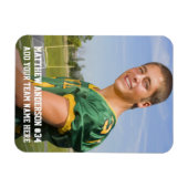 Uw Foto Aangepast Football of Uw Sport Magneet (Horizontaal)