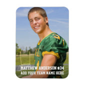 Uw Foto Aangepast Football of Uw Sport Magneet (Verticaal)