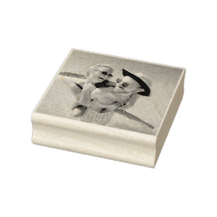 Uw foto aangepast vierkant rubberstempel