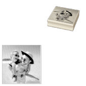 Uw foto aangepast vierkant rubberstempel (Gestempeld)