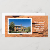 Uw foto aangepaste adreswijzigingskaart aankondiging (Voorkant / Achterkant)