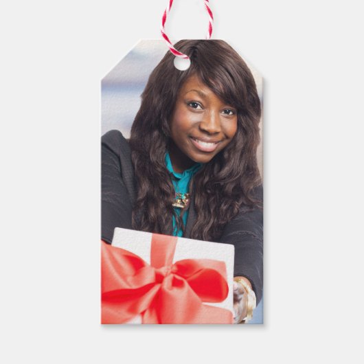 UW FOTO aangepaste cadeau labels Cadeaulabel (Voorkant)