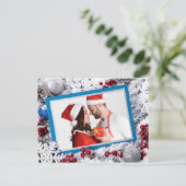 UW FOTO aangepaste kerst briefkaart (Staand voorkant)