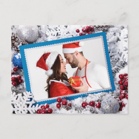 UW FOTO aangepaste kerst briefkaart (Voorkant)