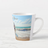 Uw foto aangepaste latte Mok met aangepaste tekst (Rechts)