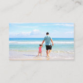 Uw foto aangepaste tekst gepersonaliseerd Visiteka Visitekaartje (Achterkant)