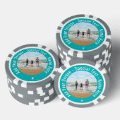 Uw foto Aangepaste tekst Poker Chips Kies Kleuren (Opstapeling)