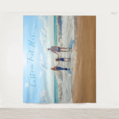 Uw Foto Aangepaste Tekst Tapestry Gepersonaliseerd Wandkleed (Voorkant)