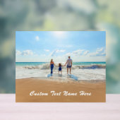 Uw Foto Acryl Teken met Aangepaste Tekst Bord (Neutraal)