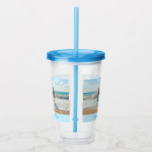 Uw foto Acryl Tumbler met aangepaste tekst Acryl Drinkbeker (Rechts)