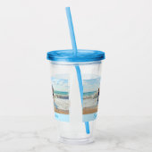 Uw foto Acryl Tumbler met aangepaste tekst Acryl Drinkbeker (Links)