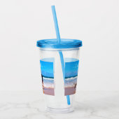 Uw foto Acryl Tumbler met aangepaste tekst Acryl Drinkbeker (Links)
