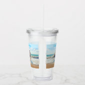 Uw foto Acryl Tumbler met aangepaste tekst Acryl Drinkbeker (Rechts)