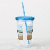 Uw foto Acryl Tumbler met aangepaste tekst Drinkbeker (Links)