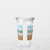 Uw foto Acryl Tumbler met aangepaste tekst Drinkbeker (Rechts)