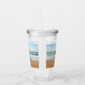 Uw foto Acryl Tumbler met aangepaste tekst Drinkbeker (Links)