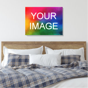 Uw foto Afbeelding Afbeelding Logo Sjabloon High C Canvas Afdruk