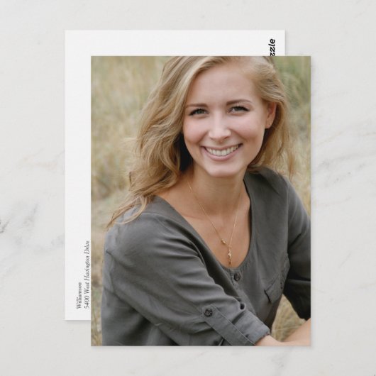 Uw foto Afbeelding Afstuderen Bewaar de datum Boho Briefkaart (Voorkant / Achterkant)