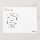 Uw foto Afbeelding Afstuderen Bewaar de datum Boho Briefkaart (Achterkant)