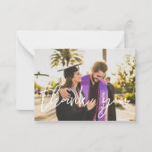 Uw foto-Afstuderen Pet Hartelijk dank - Chalkboard Notitiekaartje (Voorkant)