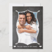 Uw foto-alkboard Modern  typografie Kaart (Achterkant)