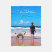 Uw foto Baby fleece deken aangepaste tekstnaam (Voorkant)