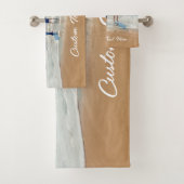 Uw foto badhanddoeken met aangepaste tekst bad handdoek (Insitu)