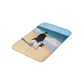 Uw foto badmat met aangepaste tekst (Gekanteld)