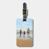 Uw foto-Bagagelabel met aangepaste tekstnaam Bagagelabel (Voorkant verticaal)