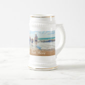 Uw Foto Beer Stein Gift met aangepaste Tekstnaam Bierpul (Voorkant rechts)