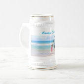 Uw foto Bier Stein Gift met aangepaste tekst Bierpul (Voorkant links)