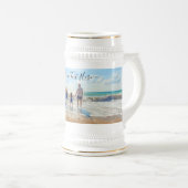 Uw foto Bier Stein met aangepaste tekst Bierpul (Voorkant rechts)
