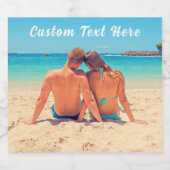 Uw foto bierflesetiketten Voorbeeld aangepaste tek Bier Etiket (Enkel label)