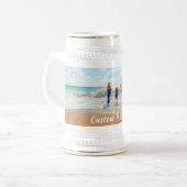 Uw foto bierpul cadeau met aangepaste tekst naam (Voorkant links)