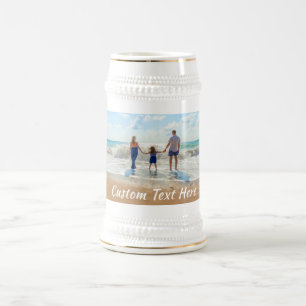 Uw foto bierpul cadeau met aangepaste tekst naam