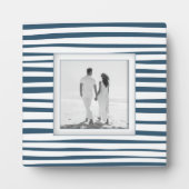 Uw foto blauwe strepen fotoplaat (Voorkant)