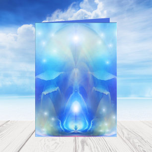 Uw foto Blue Wings Angel Holiday Kaart