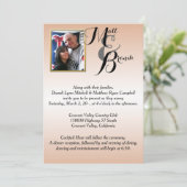 Uw foto-bruiloft kaart (Staand voorkant)