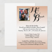 Uw foto-bruiloft kaart (Voorkant / Achterkant)