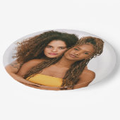 Uw foto Bruiloft Twee Bruiden LGBTQ Papieren Bordje (Gekanteld)