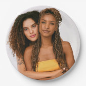 Uw foto Bruiloft Twee Bruiden LGBTQ Papieren Bordje (Voorkant)