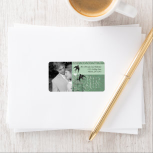 Uw foto Bruiloft  Vogelkooi RSVP Damask Etiket