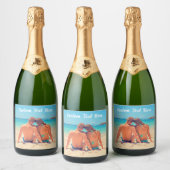 Uw Foto Bruisende Wijnlabel Geschenk Aangepaste Te Sparkling Wijnetiket (Flessen)