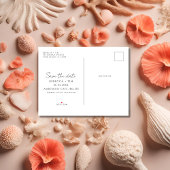 Uw foto Budget Strand Bruiloft Save the Date Aankondigingskaart