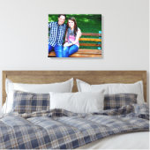 Uw foto Canvas Wrap Print (Insitu (Slaapkamer))
