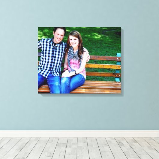 Uw foto Canvas Wrap Print (Insitu (Houten vloer))