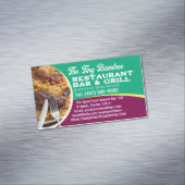 Uw foto Chef Cook Restaurant Catering Services Magnetisch Visitekaartje (Voorbeeld)