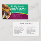 Uw foto Chef Cook Restaurant Catering Services Visitekaartje (Voorkant / Achterkant)