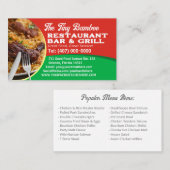 Uw foto Chef Cook Restaurant Catering Services Visitekaartje (Voorkant / Achterkant)